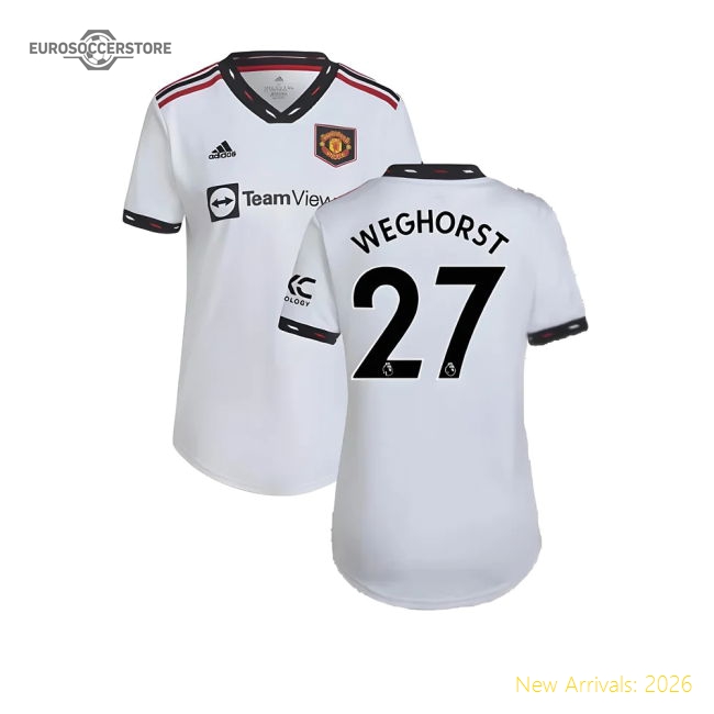 2022-2023 Man Utd Away Shirt (Ladies) (Weghorst 27)-Football Jersey Hub