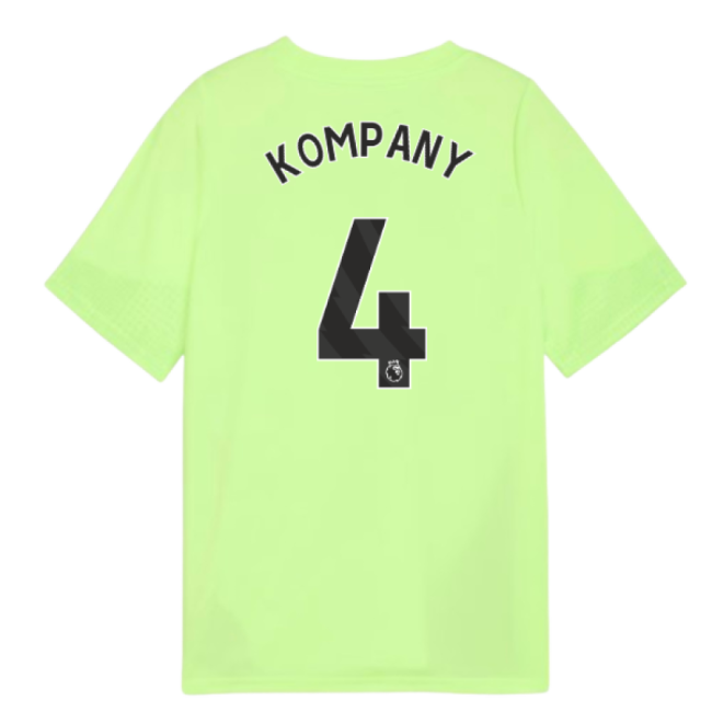 2025-2026 Man City Training Jersey (Fizzy Apple) - Kids (Kompany 4)-Football Shirts Shop