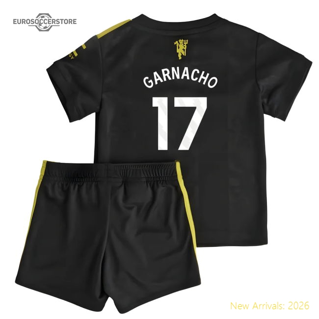 2025-2026 Manchester United Third Baby Kit (Garnacho 17)-Football Jersey Hub