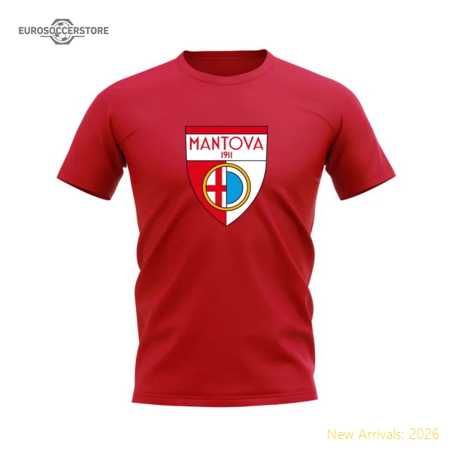 Mantova Badge T-shirt (Red)-Vantage Point Soccer