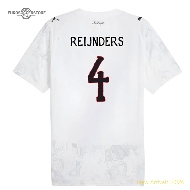 2025-2026 KIDSUPER x Manchester City CWC Shirt (White) (Reijnders 4)-Football Shirts Shop
