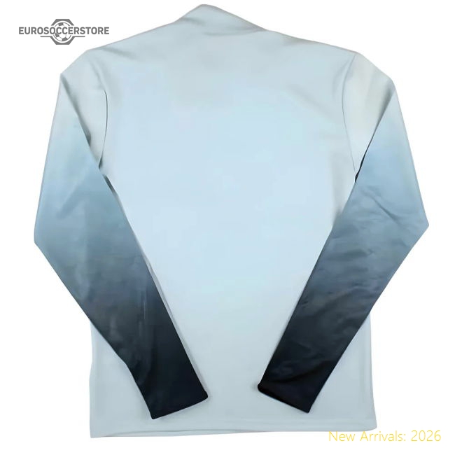 2024-2025 Lazio Mid Layer 1/2 Zip Training Top (Ice Blue)-Vantage Point Soccer