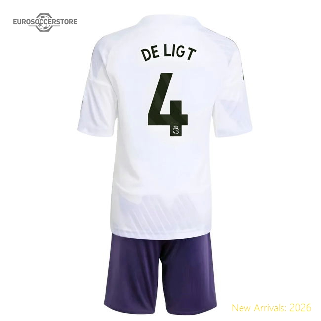 2025-2026 Man Utd Away Mini Kit (De Ligt 4)-Football Jersey Hub