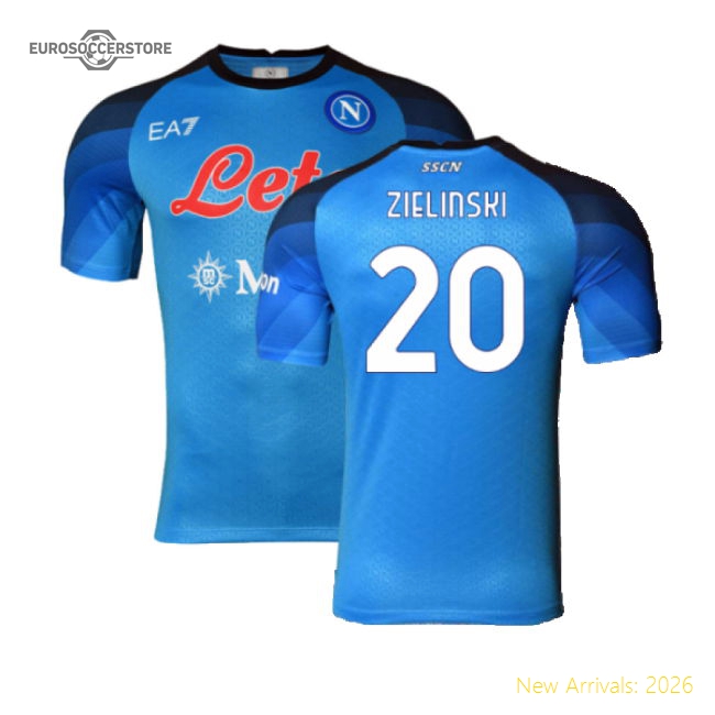 Napoli 2022-23 Player Issue Home Shirt (3XL) (Zielinski 20) (Excellent)-Vantage Point Soccer