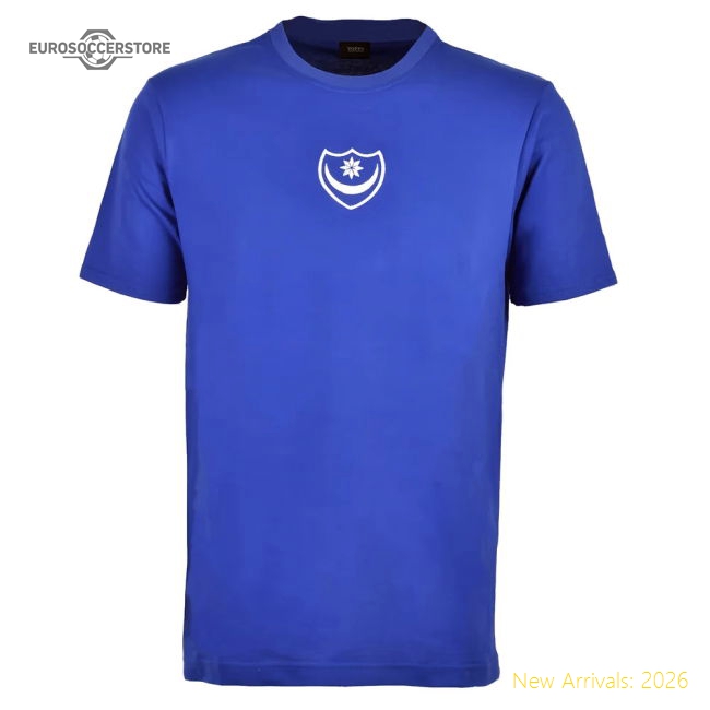 Portsmouth Retro T-Shirt Royal Jersey Supporter Exclusive Wear-PitchVibe Kits