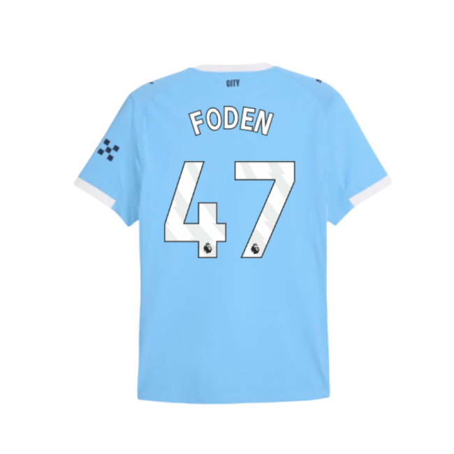 2025-2026 Man City Authentic Home Shirt (Foden 47)-Football Shirts Shop