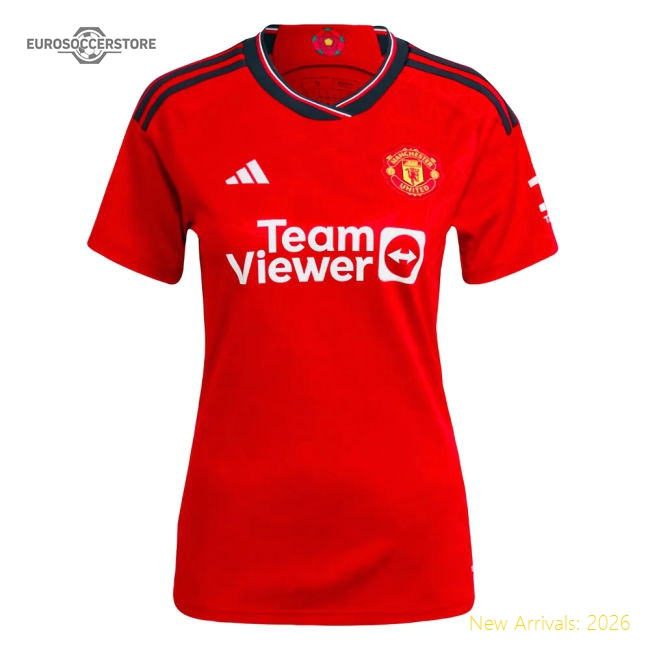 2023-2024 Man Utd Home Shirt (Ladies) (V Nistelrooy 10)-Football Jersey Hub