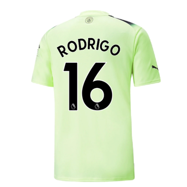 2022-2023 Man City Third Shirt (RODRIGO 16)-Football Jersey Hub