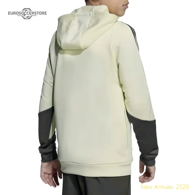 2025-2026 Real Madrid Training Hoody (Almost Lime) - Kids-BuySoccerJersey Hub