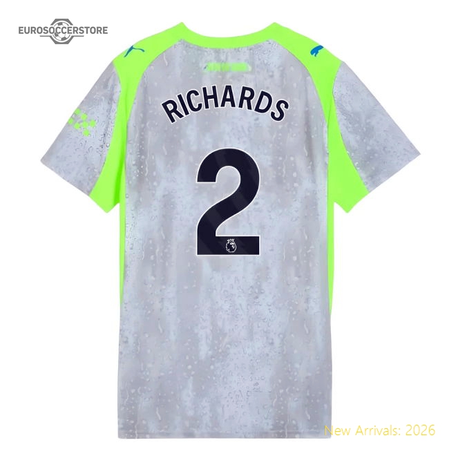 2025-2026 Man City Third Shirt (Womens) (Richards 2)-Football Jersey Hub