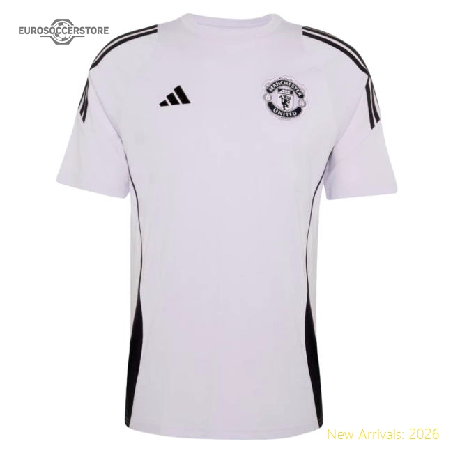 2025-2026 Man Utd Training Tee (Purple Tint)-Football Jersey Hub