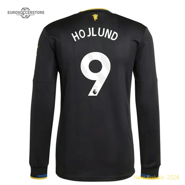 2025-2026 Man Utd Authentic Long Sleeve Third Shirt (Hojlund 9)-Football Jersey Hub