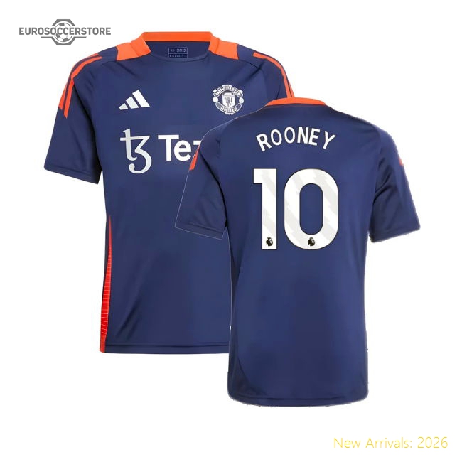 2024-2025 Man Utd Training Jersey (Night Indigo) - Kids (Rooney 10)-Football Jersey Hub
