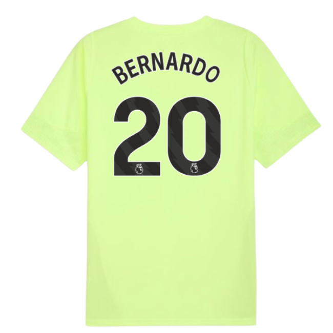 2025-2026 Man City Training Jersey (Fizzy Apple) (Bernardo 20)-Football Shirts Shop