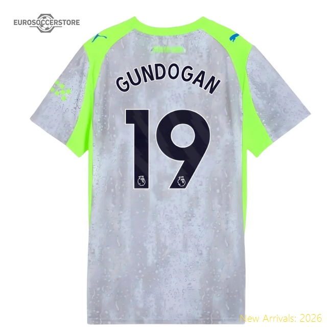 2025-2026 Man City Third Shirt (Womens) (Gundogan 19)-Football Jersey Hub