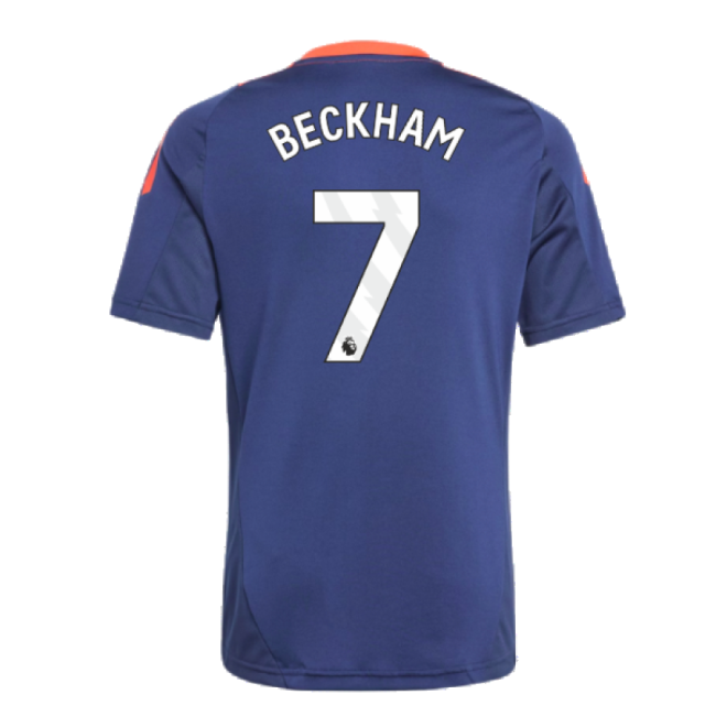 2024-2025 Man Utd Training Jersey (Night Indigo) - Kids (Beckham 7)-Football Jersey Hub