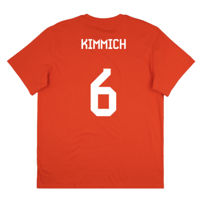 2025-2026 Bayern Munich Seasonal Graphic Tee (Red) (Kimmich 6)-PitchVibe Kits