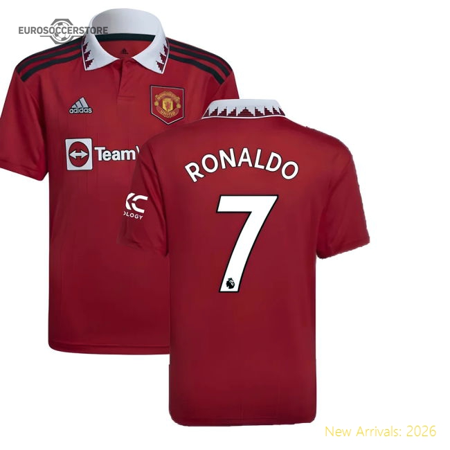 2022-2023 Man Utd Home Shirt (Kids) (RONALDO 7)-Football Jersey Hub