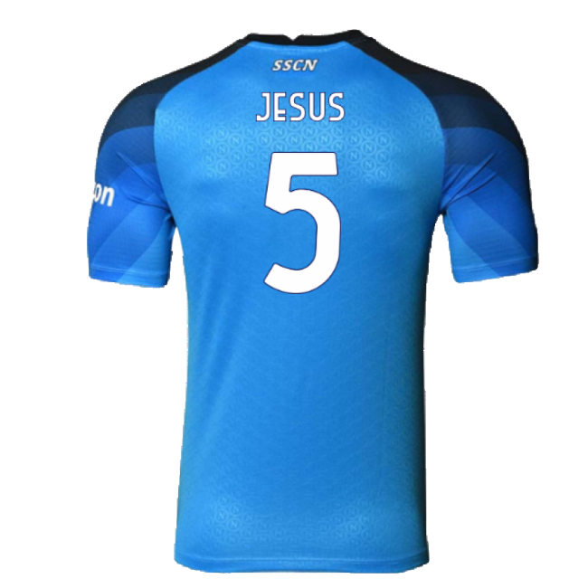 Napoli 2022-23 Player Issue Home Shirt (3XL) (Jesus 5) (Excellent)-Vantage Point Soccer