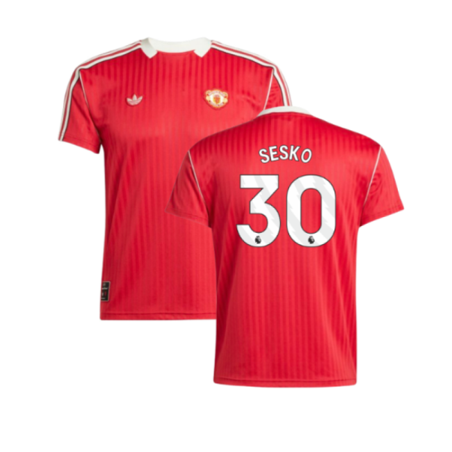 Manchester United Terrace Icons Shirt (Red) (Sesko 30)-Football Jersey Hub