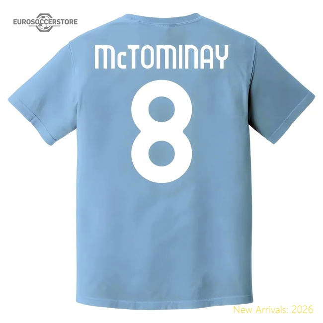 Napoli Champions Scott McTominay T-Shirt (Sky)-Vantage Point Soccer