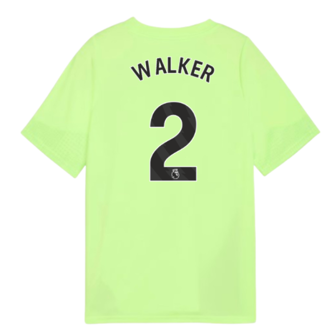 2025-2026 Man City Training Jersey (Fizzy Apple) - Kids (Walker 2)-Football Shirts Shop