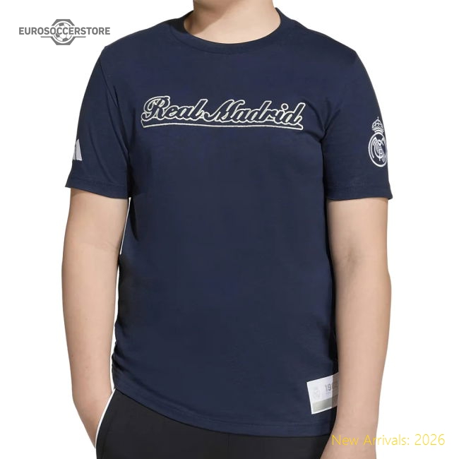2025-2026 Real Madrid US Tee (Legend Ink) - Navy-BuySoccerJersey Hub
