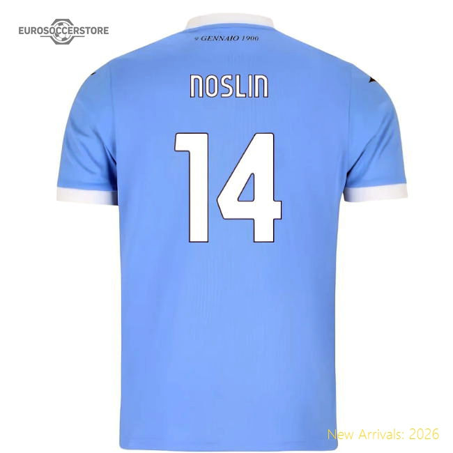 2025-2026 Lazio Home Shirt (Kids) (Noslin 14)-Vantage Point Soccer