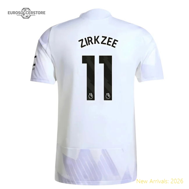 2025-2026 Man Utd Authentic Away Shirt (Zirkzee 11)-Football Jersey Hub