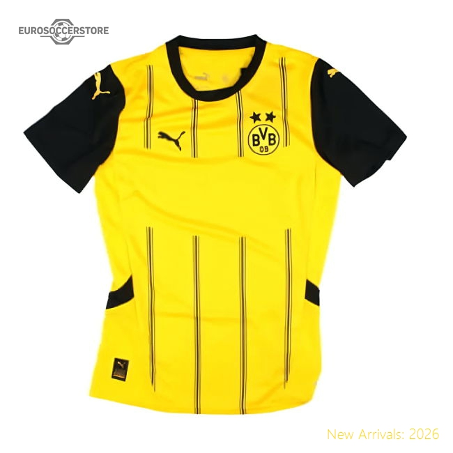 Borussia Dortmund 2024-2025 Home Gear Football Shirt (Ladies)-Jersey Chest: 2026 World Cup Soccer Kits