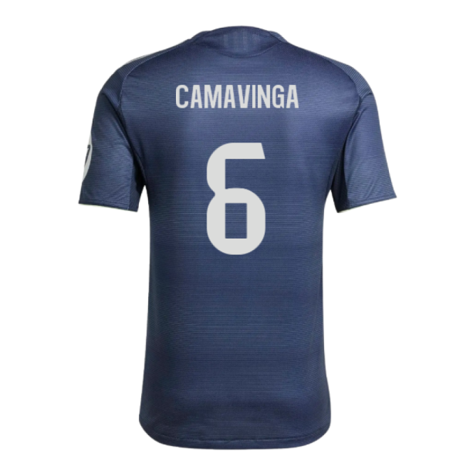 2025-2026 Real Madrid Authentic Away Shirt (Camavinga 6)-Football Shirts Shop