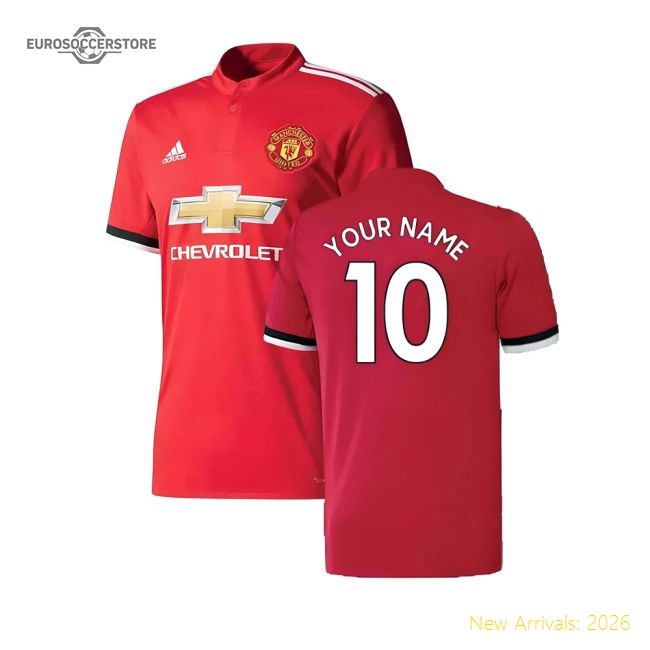 Manchester United 2017-18 Home Shirt ((Excellent) 4-5 Year) (Your Name)-Football Jersey Hub