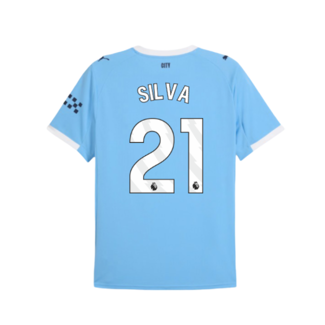 2025-2026 Man City Home Shirt (Silva 21)-Football Shirts Shop