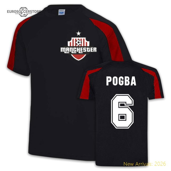 Pogba Manchester United Sport Training Jersey (Black)-Football Jersey Hub
