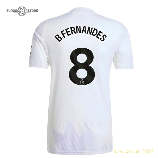 2025-2026 Man Utd Away Shirt (B.Fernandes 8)-Football Jersey Hub