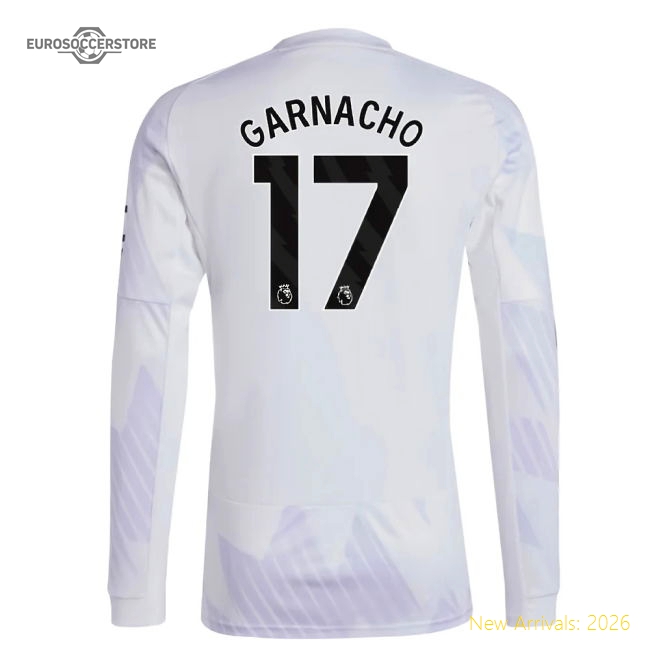 2025-2026 Man Utd Long Sleeve Away Shirt (Garnacho 17)-Football Jersey Hub