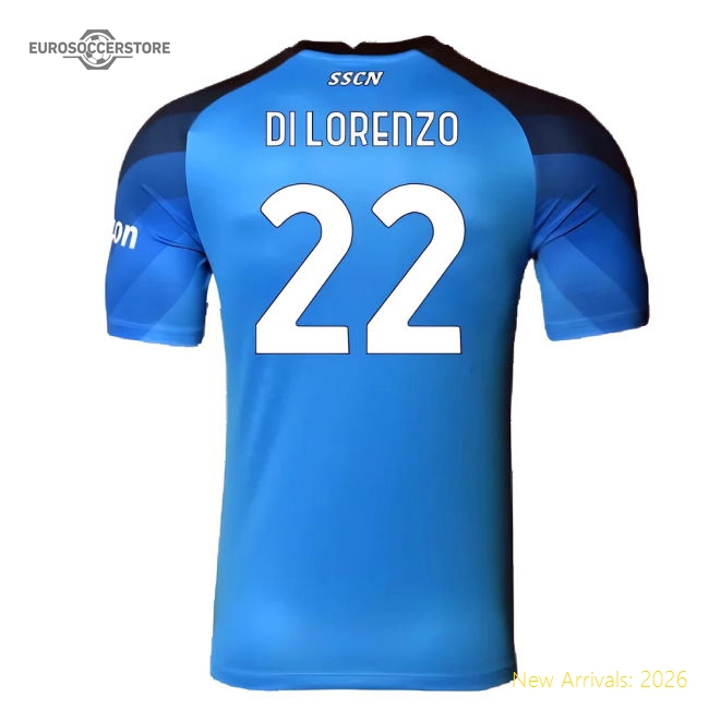 Napoli 2022-23 Player Issue Home Shirt (3XL) (Di Lorenzo 22) (Excellent)-Vantage Point Soccer