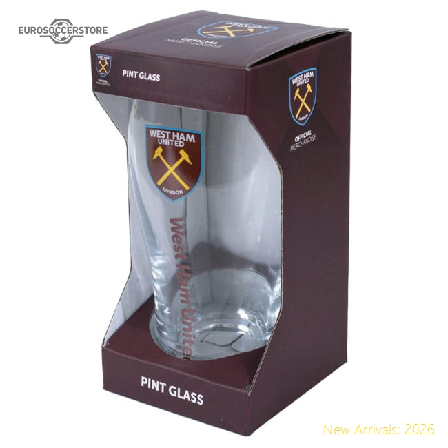 West Ham United FC Tulip Pint Glass-Vantage Point Soccer