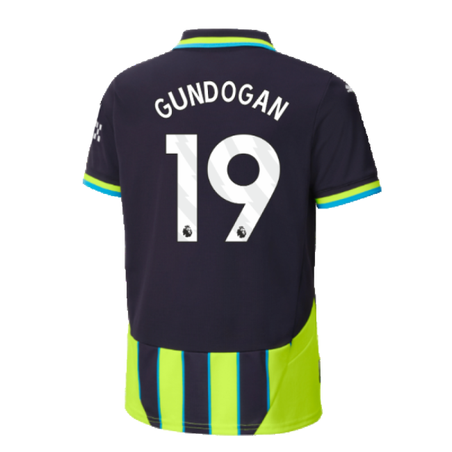 2024-2025 Man City Away Shirt (Kids) (Gundogan 19)-Football Jersey Hub