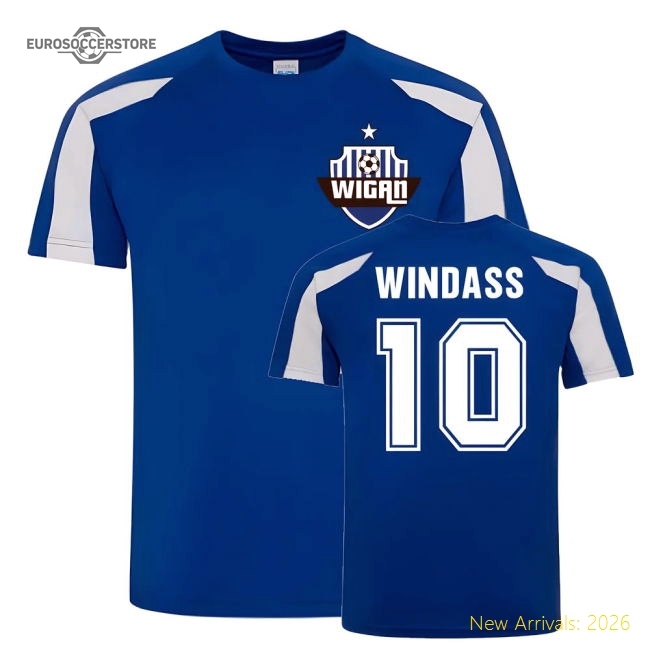 Josh Windass Wigan Sports Training Jersey (Blue)-Vantage Point Soccer