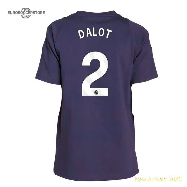 2025-2026 Man Utd Training Tee (Aurora Plum) - Kids (Dalot 2)-Football Jersey Hub