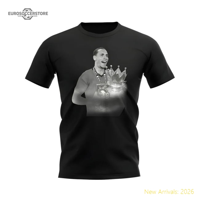 Rio Ferdinand Manchester United Legend T-Shirt (Black)-Football Jersey Hub