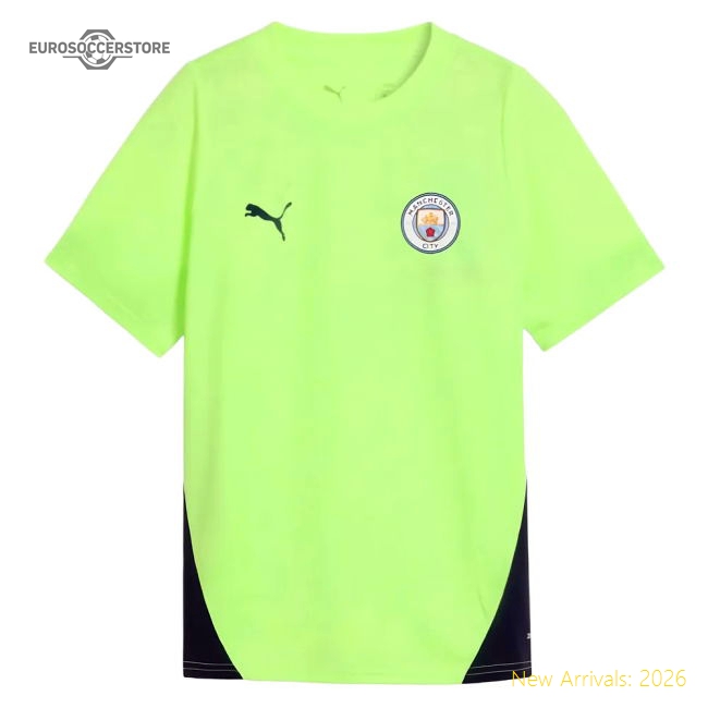 2025-2026 Man City Training Jersey (Fizzy Apple) - Kids (Cherki 10)-Football Shirts Shop