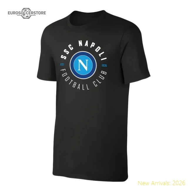 Napoli \'Circle\' t-shirt - Black-Vantage Point Soccer