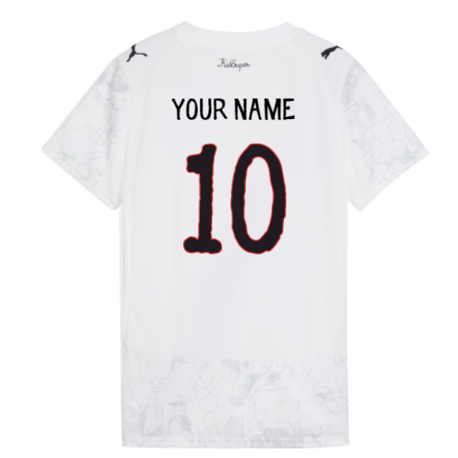 2025-2026 KIDSUPER x Manchester City CWC Shirt (White) - Womens (Your Name)-Football Shirts Shop