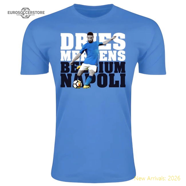 Dries Mertens Napoli Player T-Shirt (Sky Blue)-Football Jersey Hub