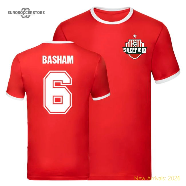 Chris Basham Sheffield United Ringer Tee (Red)-Vantage Point Soccer