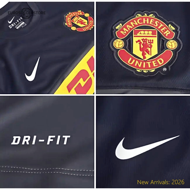 2012-13 Man Utd Nike Training Shirt (Black) - Kids-Football Jersey Hub
