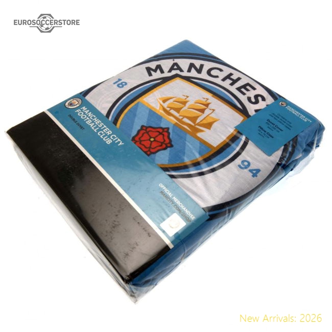Manchester City FC Pulse Double Duvet Set-Football Shirts Shop