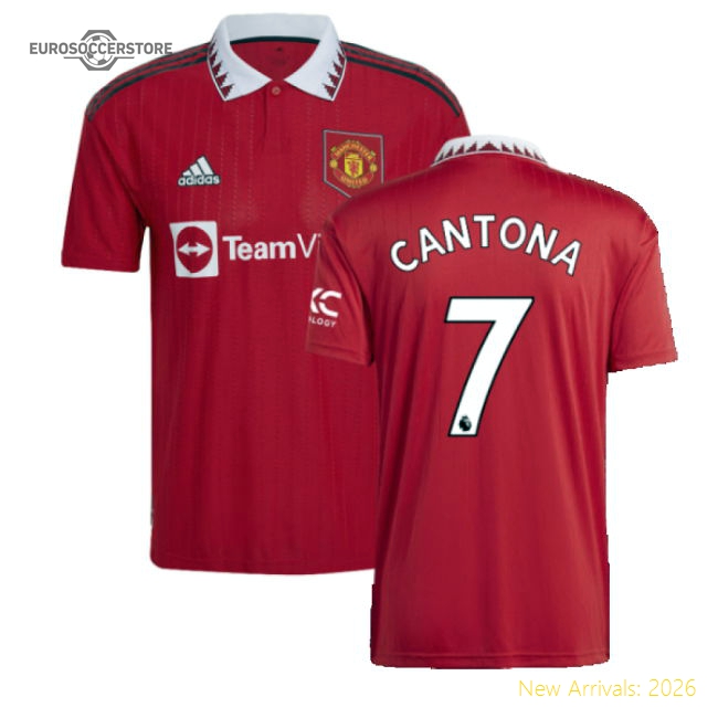 2022-2023 Man Utd Home Shirt (CANTONA 7)-Football Jersey Hub